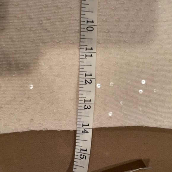 Oscar De La Renta Silk Knitted Beaded Sequin Short Sleeve Top,  Size Petite - Picture 16 of 16